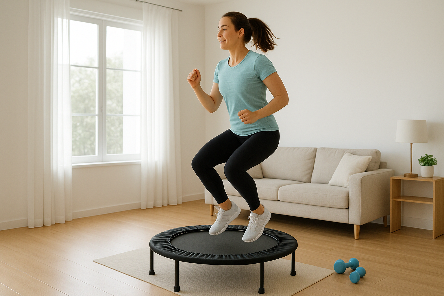 Mini trampoline cardio: how to use a rebounder at home for low-impact, high-fun workouts