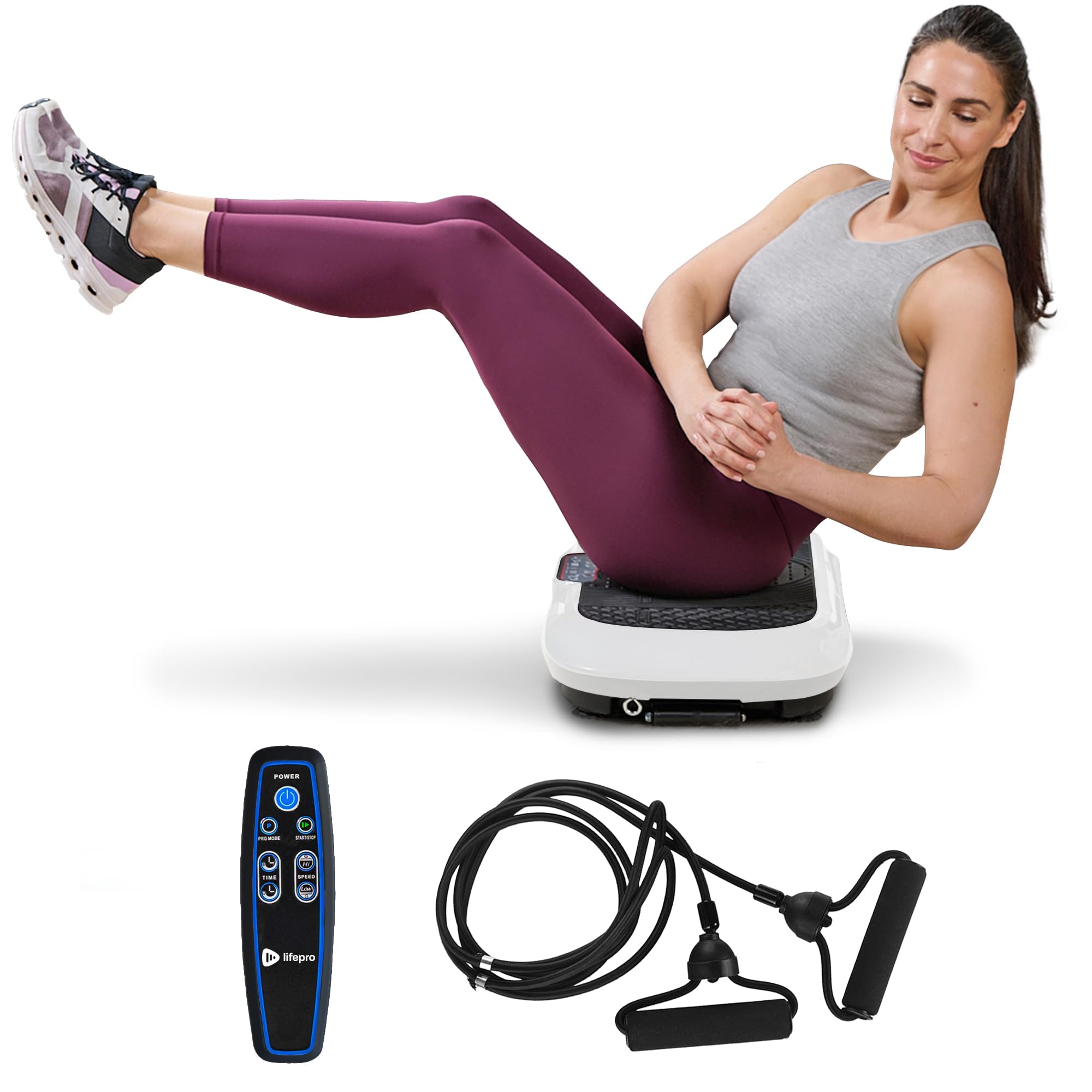 LifePro Waver vibration plate exercise machine, compact home fitness platform now at a standout price on Amazon