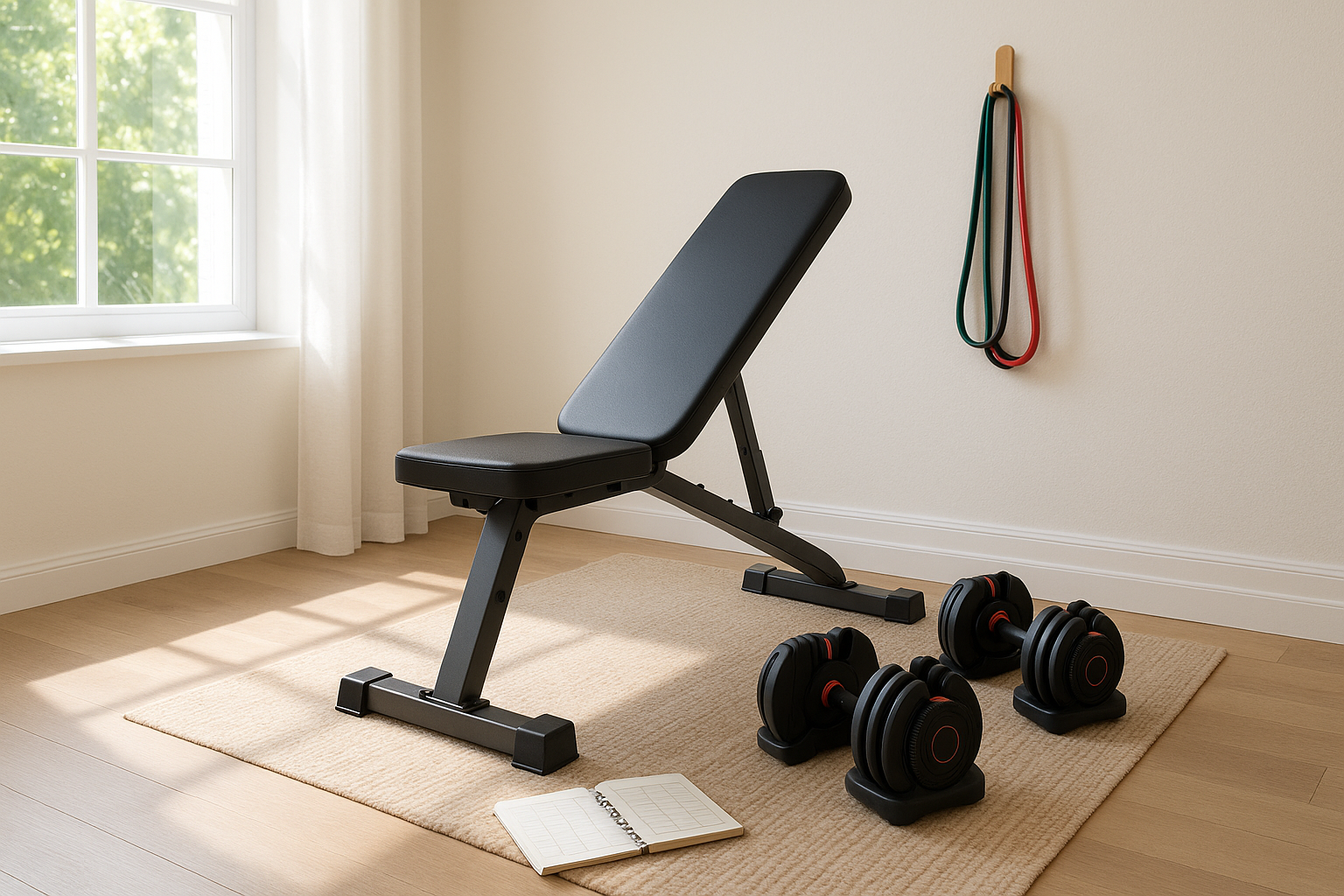 Body recomposition home plan: 4-day split workout for fat loss and muscle gain