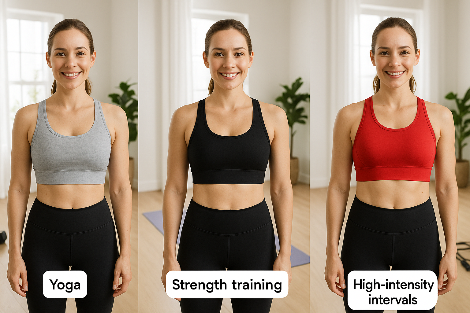 How to choose the right sports bra for low, medium and high impact home workouts