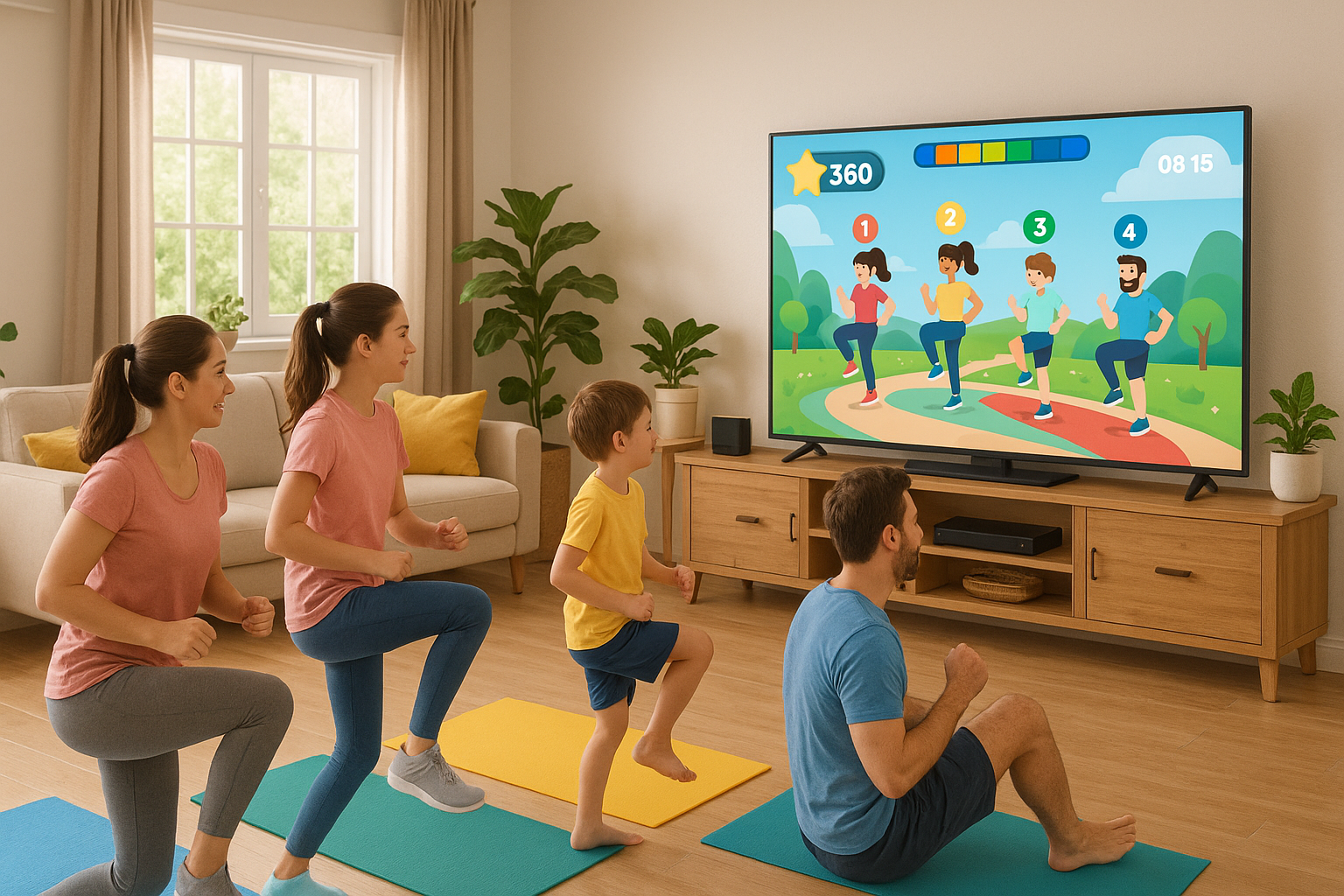 Best home fitness apps for families: train together in your living room