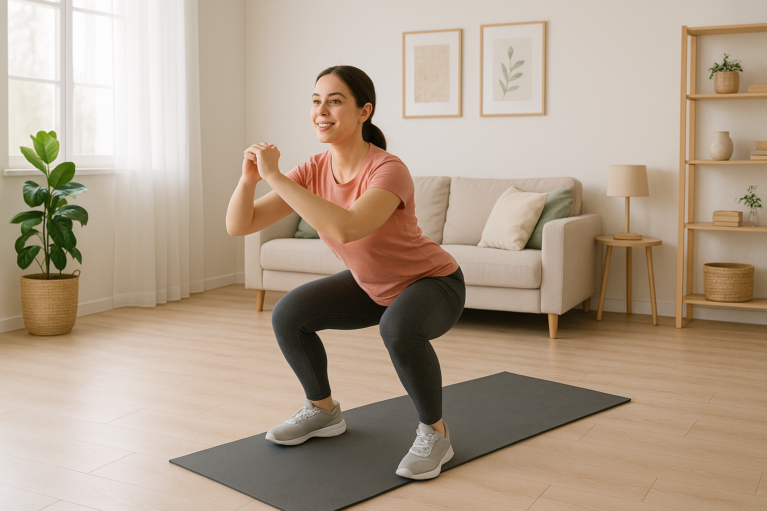 Beginner-friendly bodyweight workout plan you can do in your living room