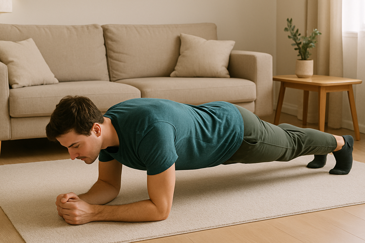 15-minute core workout you can do in your living room with no equipment