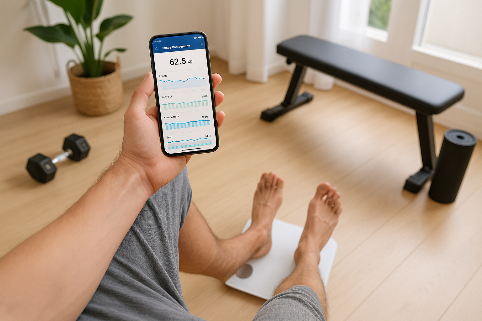 How to use smart scales and body composition apps to track your home fitness progress