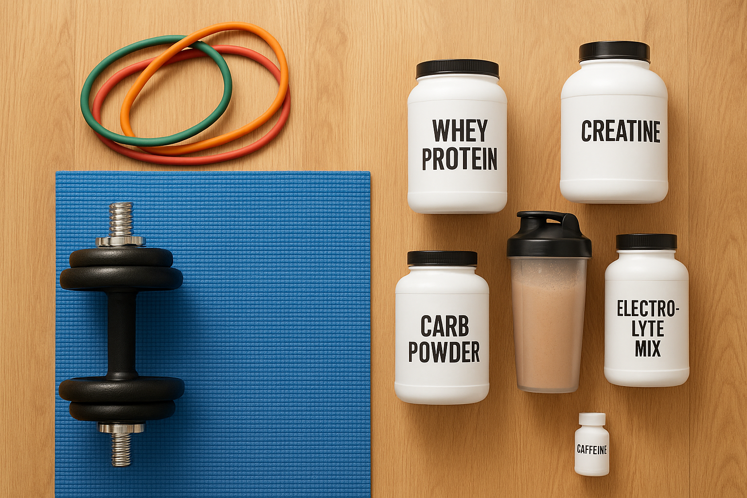 Pre, intra and post-workout: how to time your supplements for home training