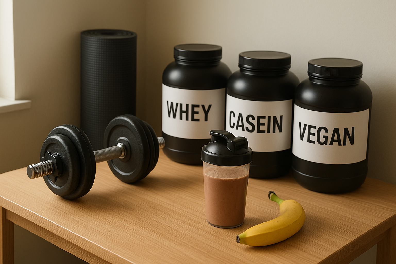 Protein powders for home training: how to choose between whey, casein and plant-based options