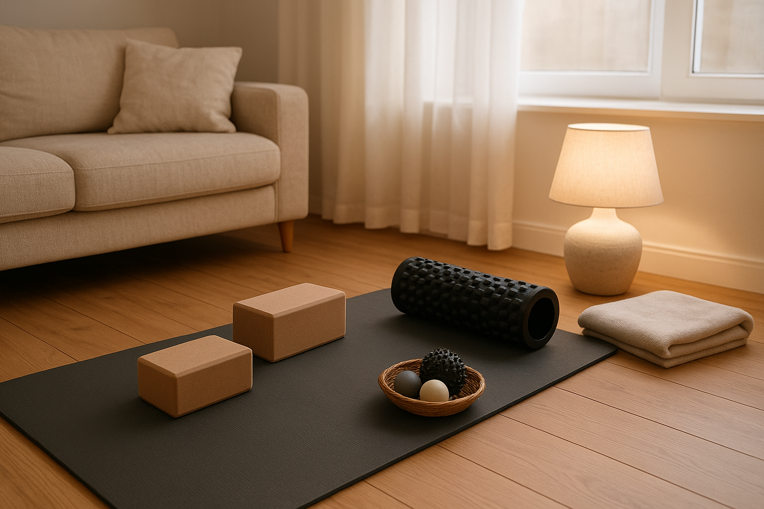 Home recovery corner setup: creating a mini space for stretching, mobility and relaxation