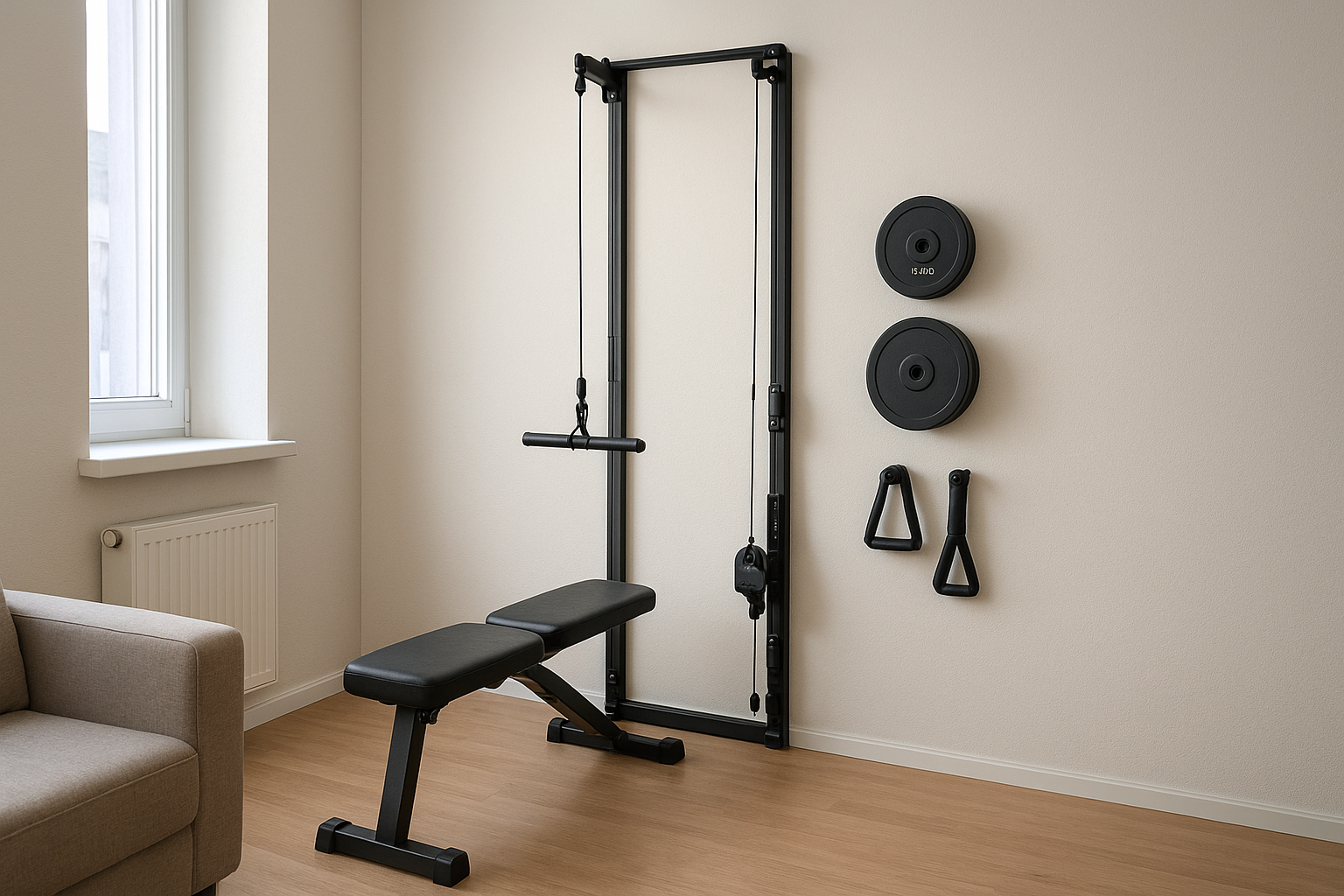 How to choose your first home gym pulley system for small spaces