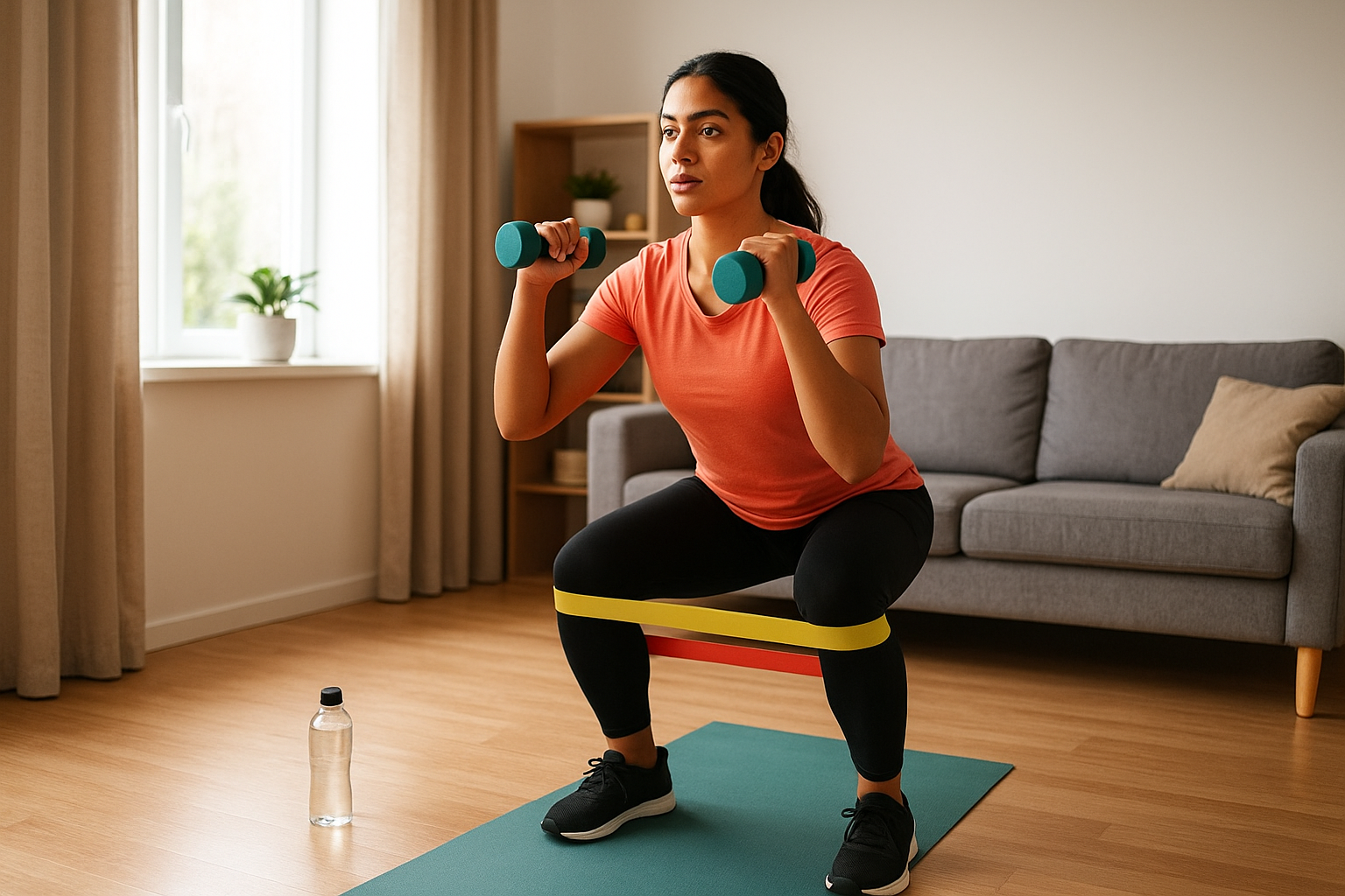 Bodyweight and bands home workout: 30-minute cardio strength circuit for fat loss