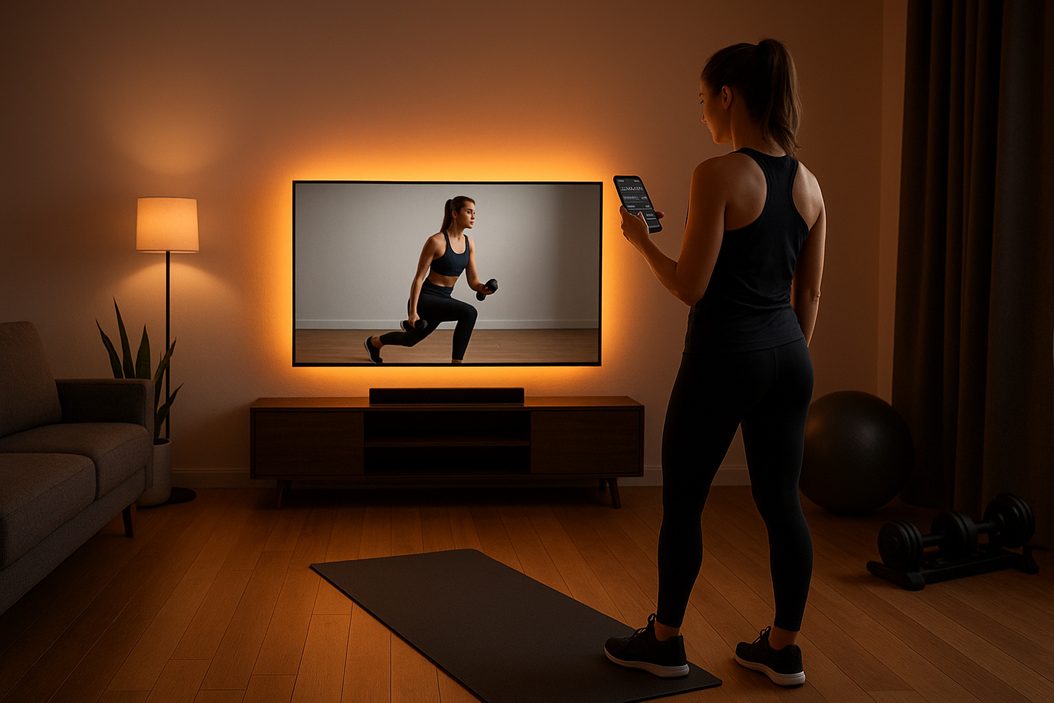 How to use smart bulbs, timers and widgets to automate your home workout environment