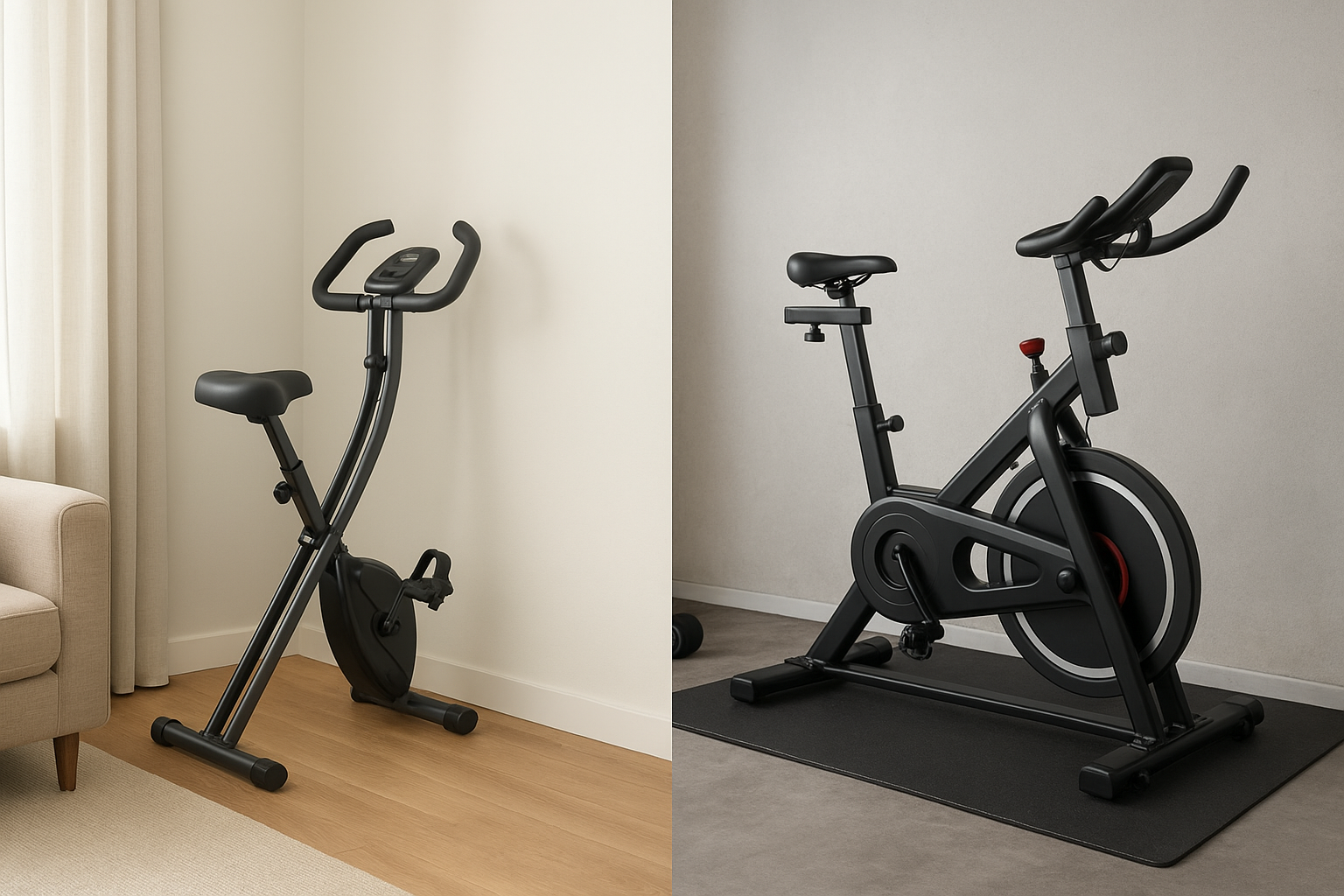 Foldable vs fixed spin bikes: how to choose the right model for home cardio