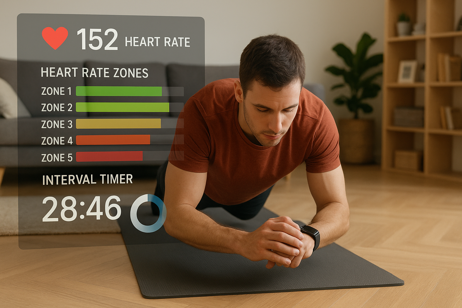 How to use smartwatches and fitness bands to structure better home workouts