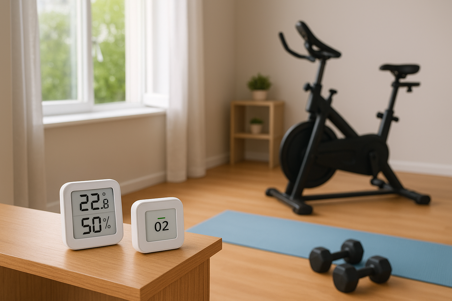 How to use simple home sensors to keep your workout room healthier and more comfortable