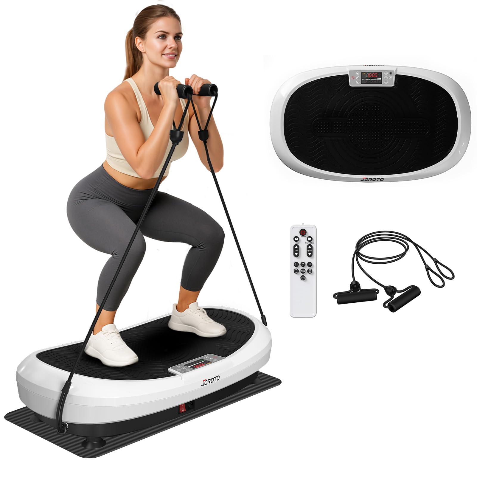 Joroto JV50/JV60 vibration plate machine, full body home platform with multiple modes now on Amazon