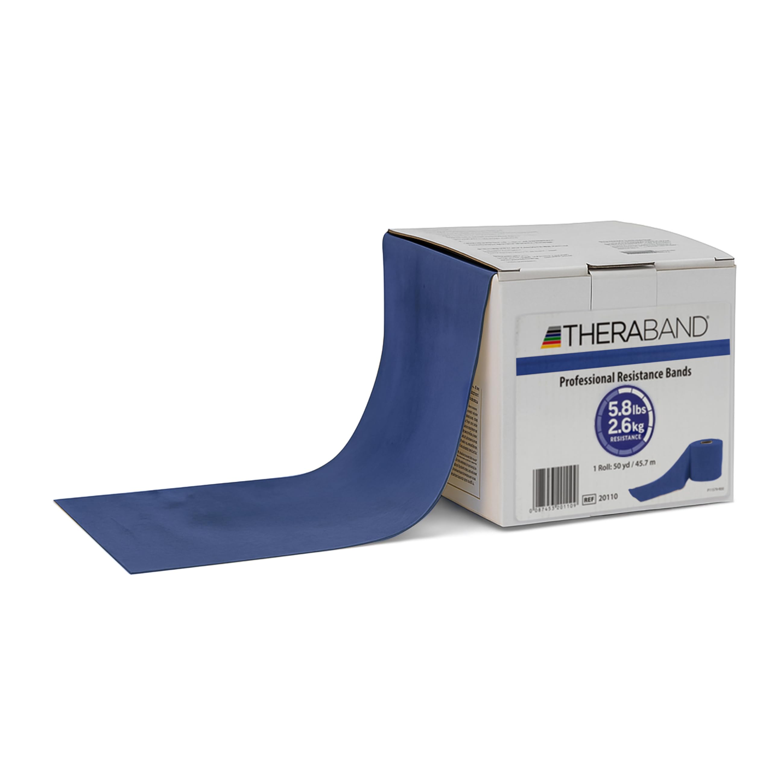 Theraband latex resistance band roll, professional-grade elastic for home rehab and training on Amazon