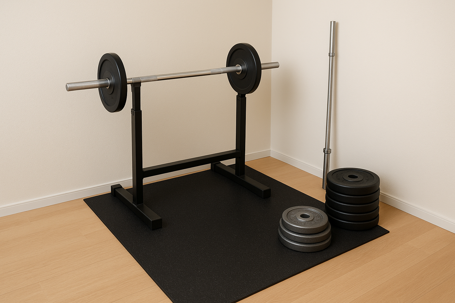 How to choose a compact barbell and plate set for small home gyms