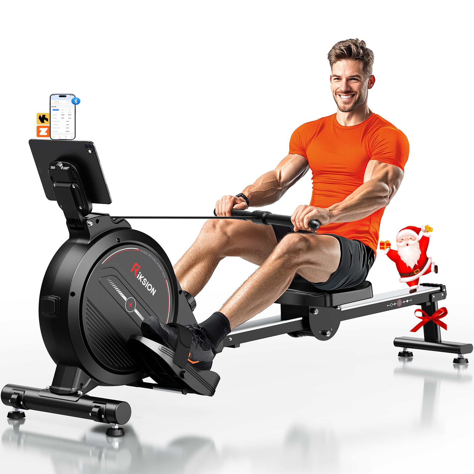 RIKSION magnetic rowing machine, foldable home rower for smooth cardio now at a compelling Amazon price