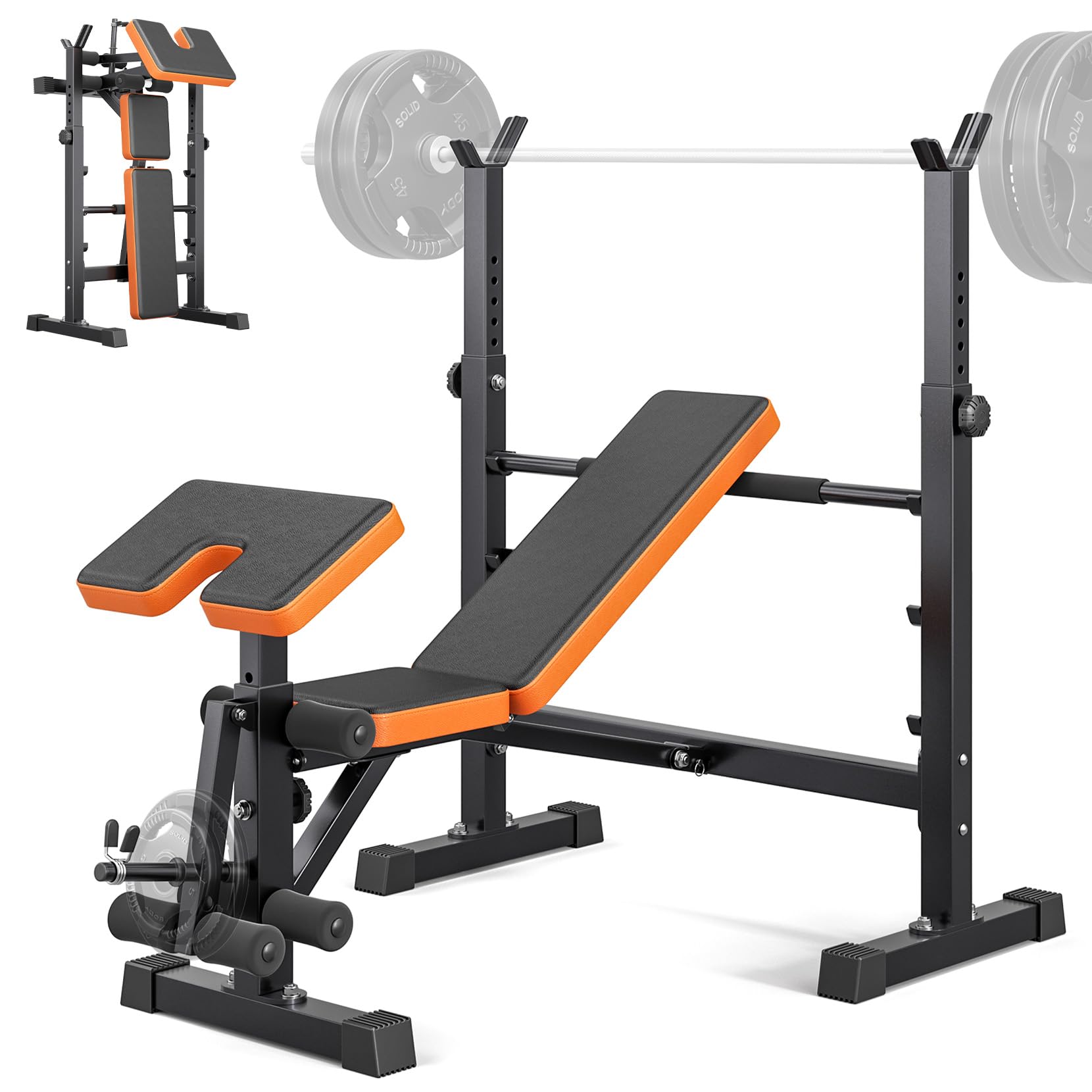 Yoleo 6-in-1 multi-function weight bench, full body home gym station with a standout Amazon price