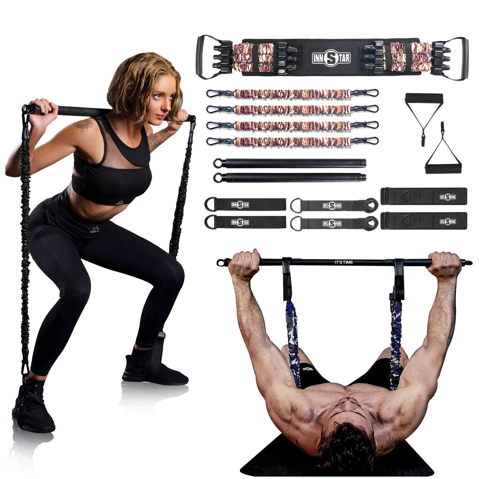 Innstar portable home gym set, full body resistance kit with a remarkable price on Amazon