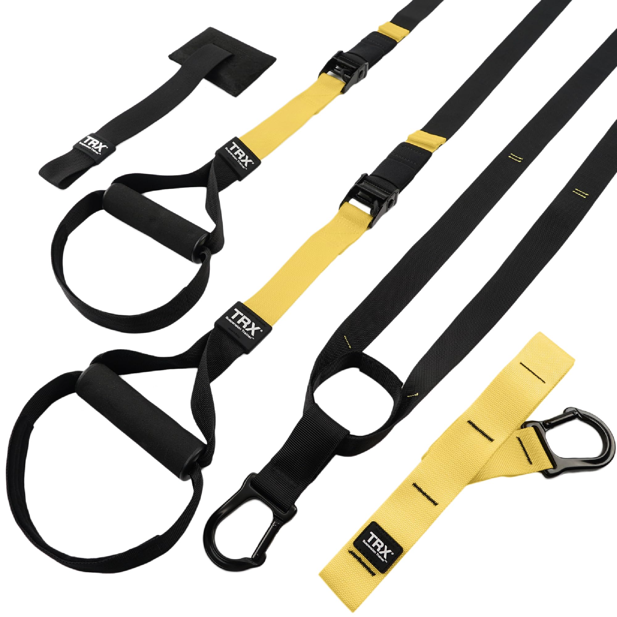 TRX all-in-one suspension training system, complete home workout kit in promo on Amazon