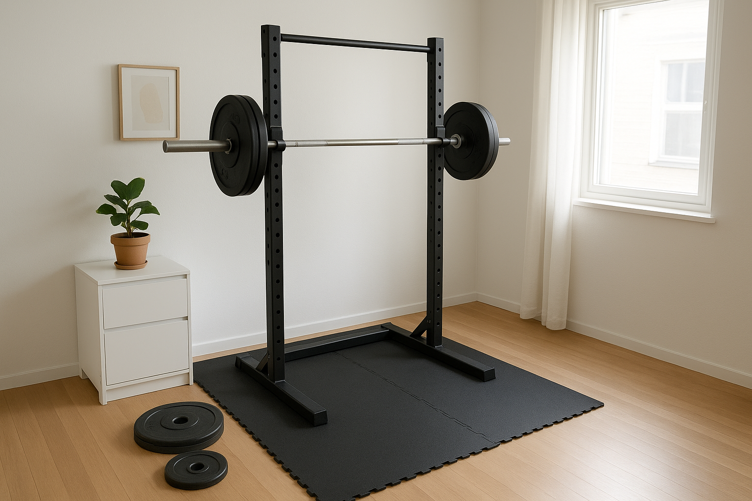 How to choose a compact half rack for a safe and space-efficient home gym