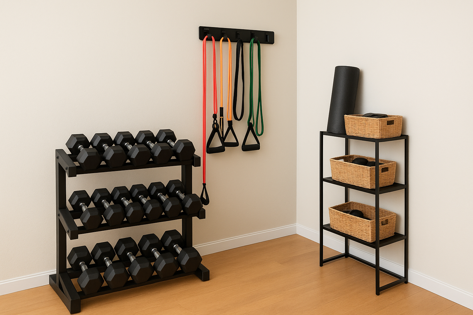 How to choose a compact home gym storage system for weights and accessories