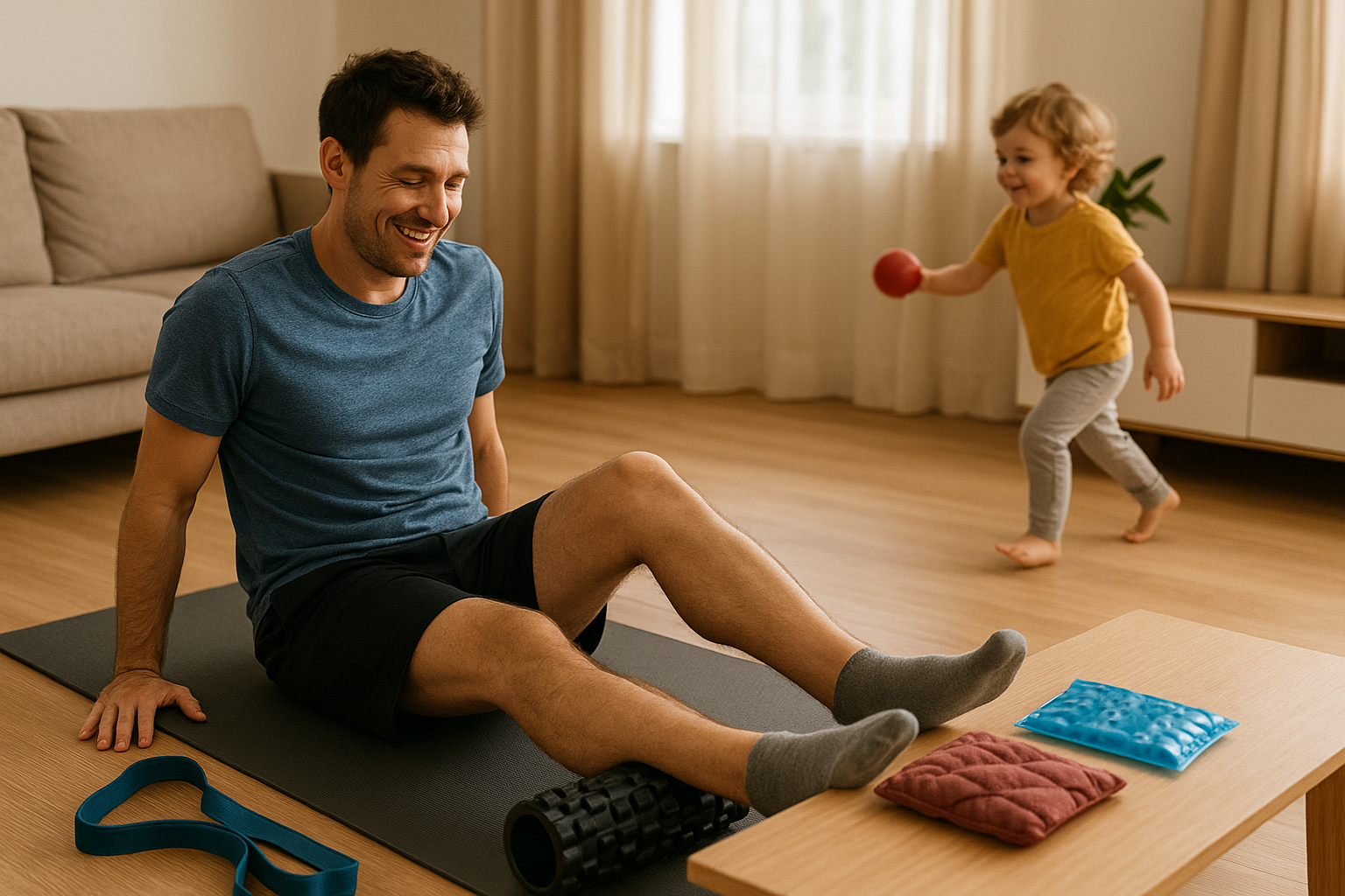 Home recovery for parents: fast routines to fit between work, kids and workouts