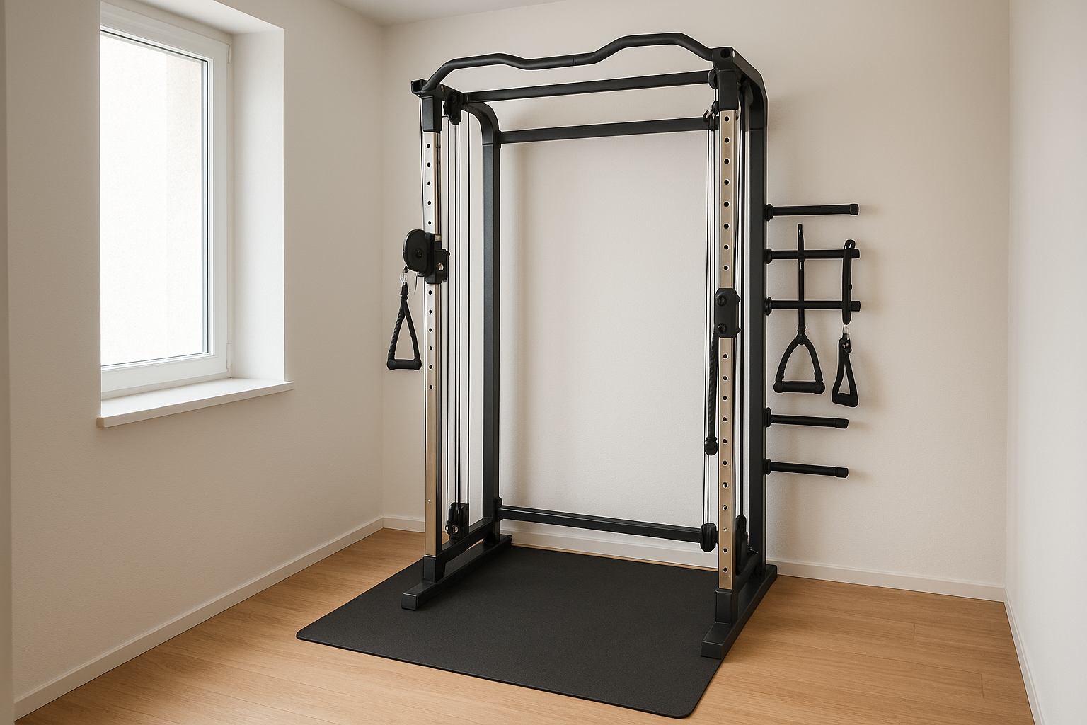 How to choose your first home gym tower or functional trainer without wasting space