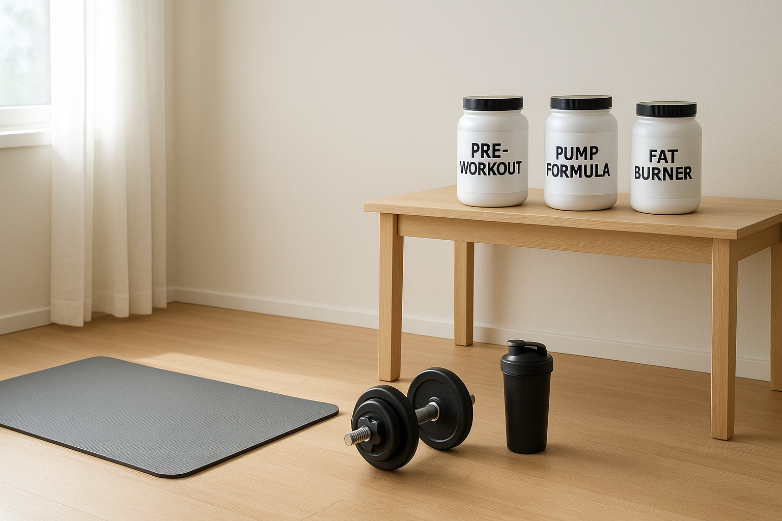 Pre-workout vs pump formulas vs fat burners: how to choose supplements for home training