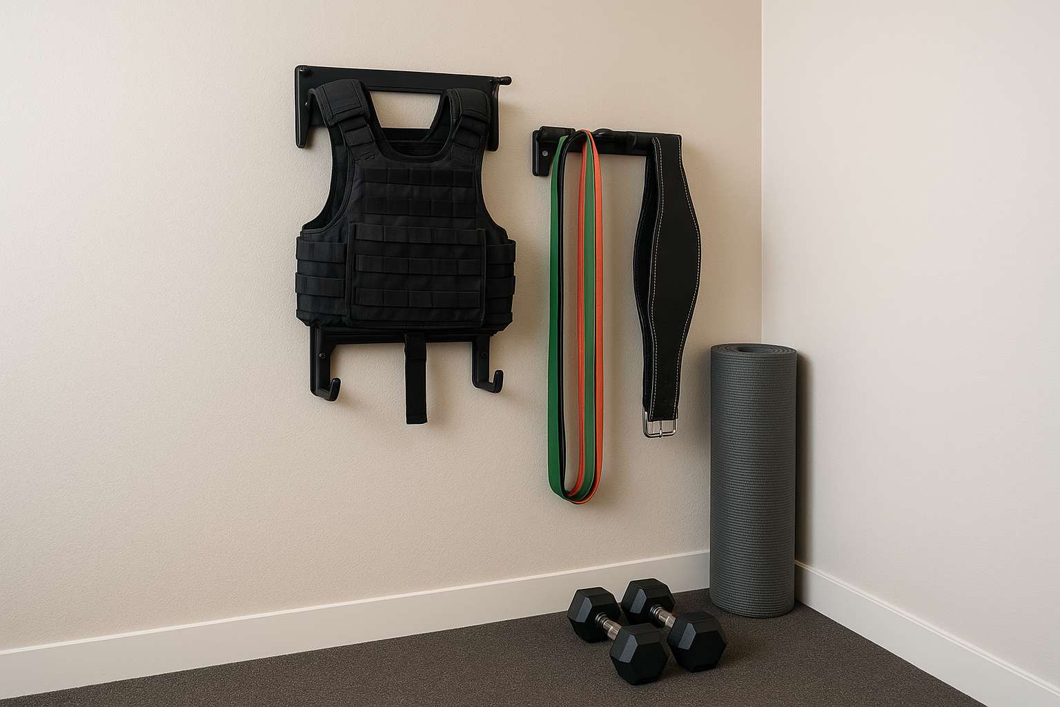 How to choose a compact adjustable weight vest rack for your home gym corner
