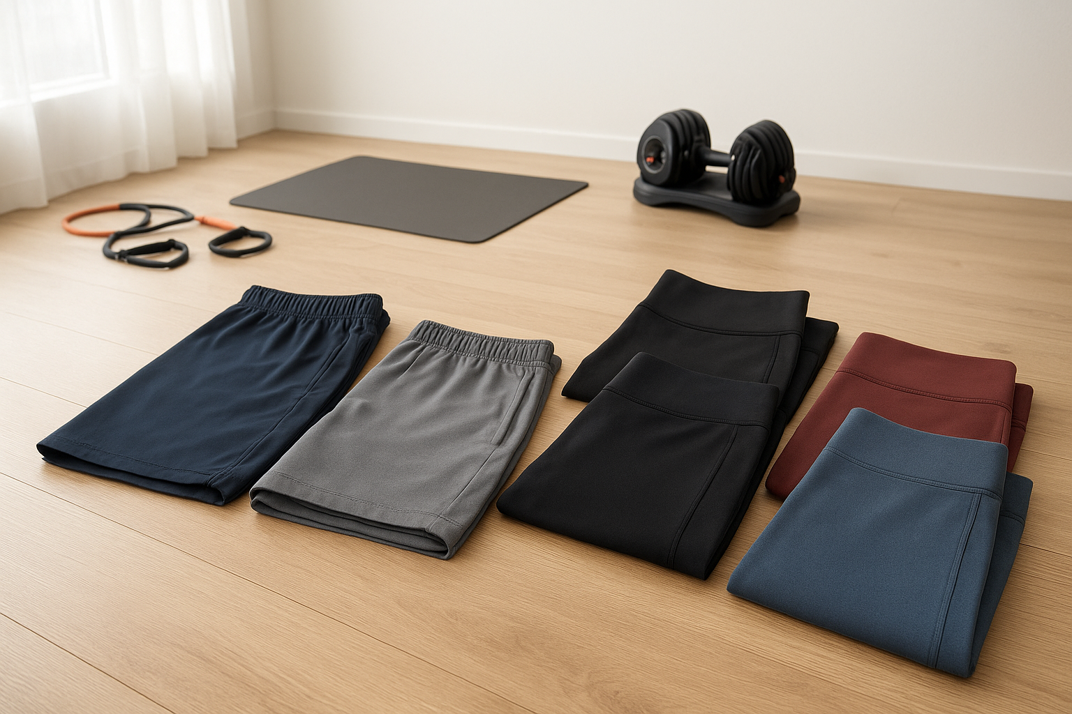 Home workout shorts and joggers: how to balance comfort, coverage and durability