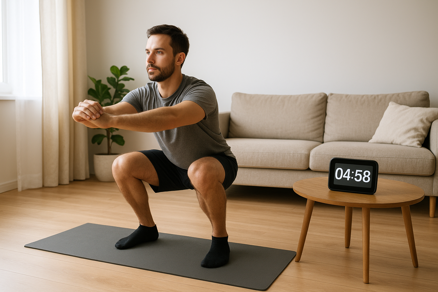 20-minute no-equipment ladder workout for full body strength and cardio at home