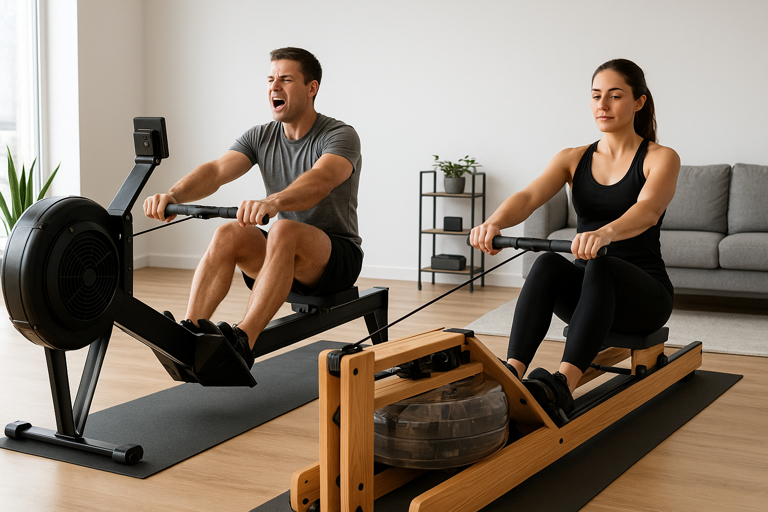 Air rower vs water rower: which is better for home cardio and noise control?