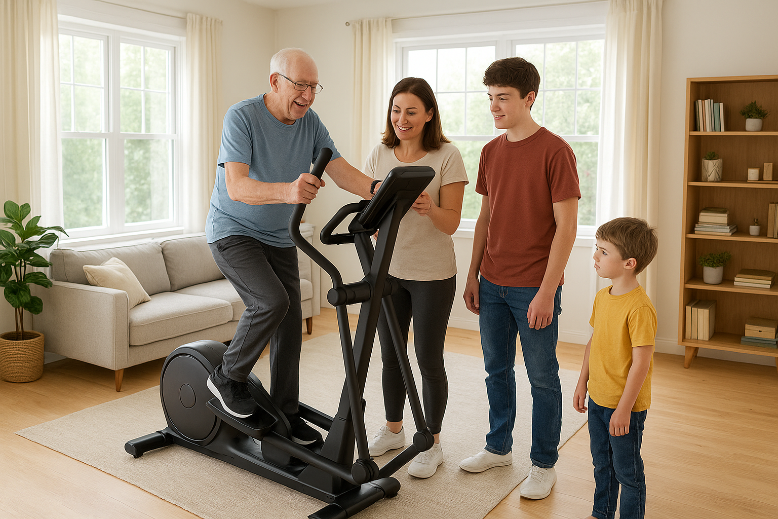 Cardio machines for families: how to share one device with very different fitness levels