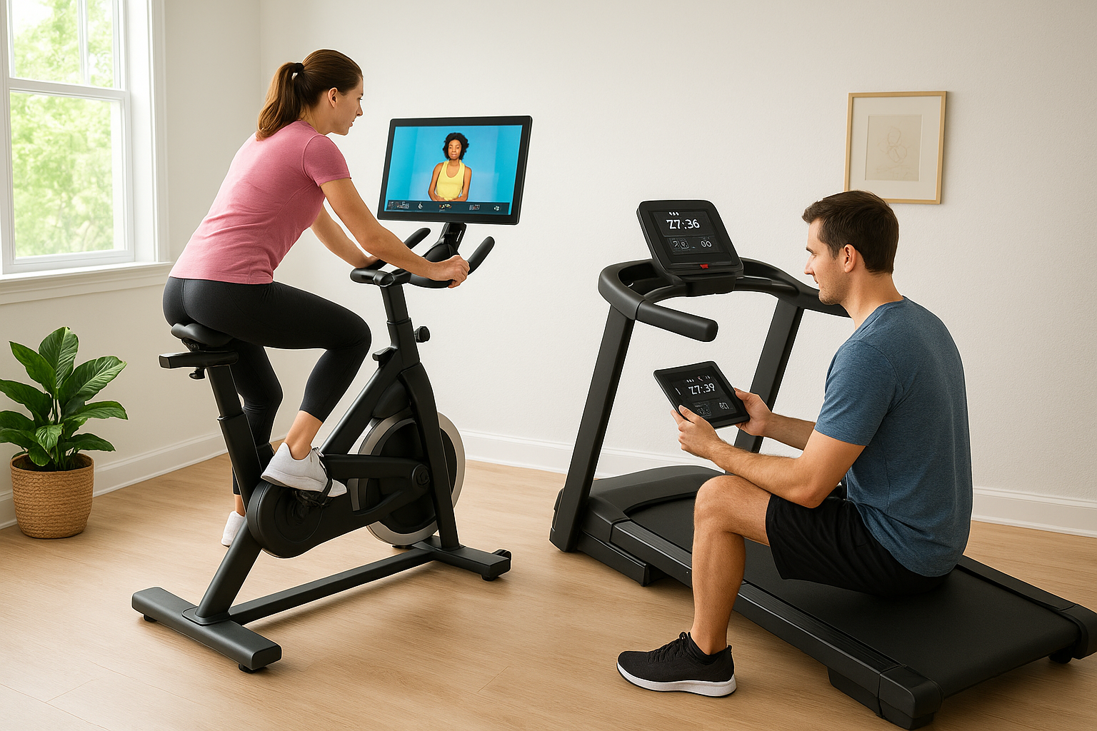 Guided vs free training apps on bikes and treadmills: which cardio format keeps you consistent at home