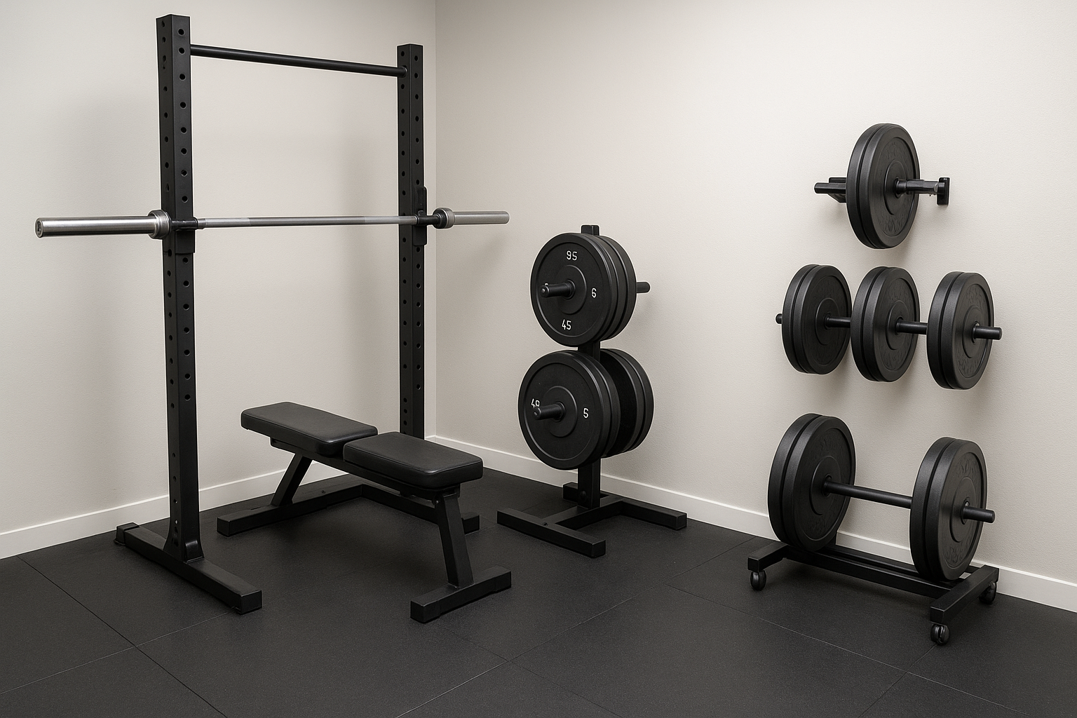 How to build a plate storage system that keeps your home gym safe and tidy