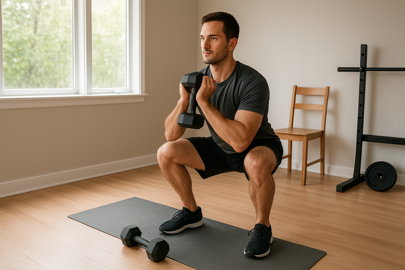 Two-dumbbell home hypertrophy plan: a 4-week progression for muscle growth