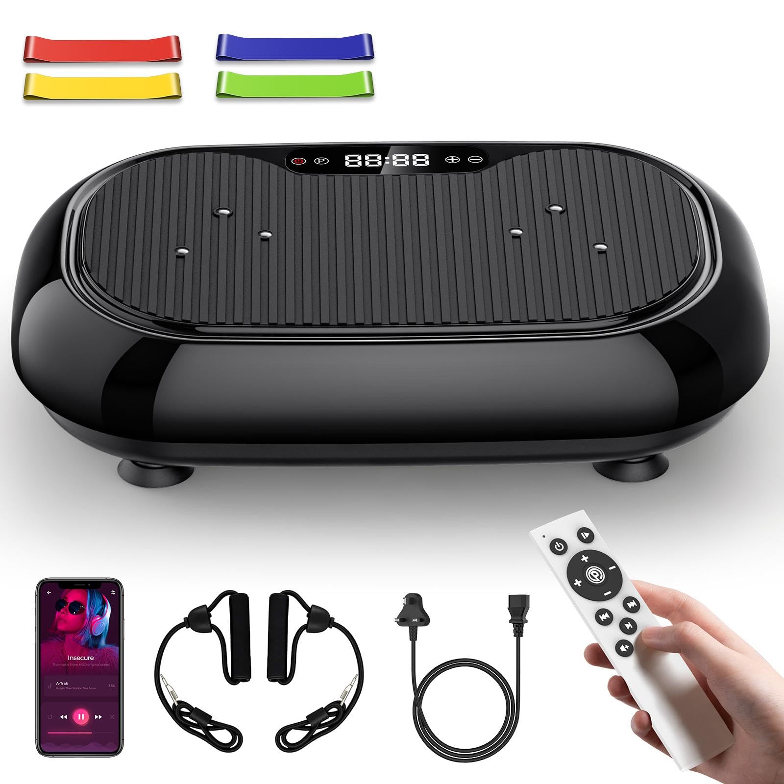 Vibration plate exercise machine with Bluetooth, full body home trainer in evidenza su Amazon