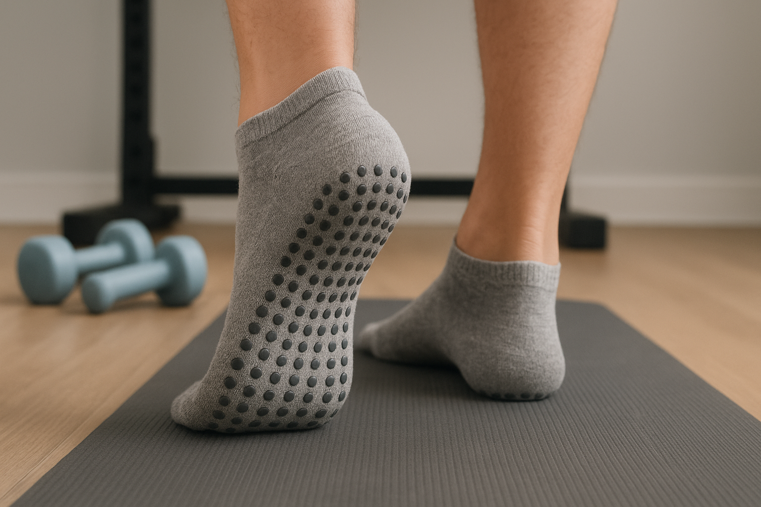 Home workout socks: grip, cushioning and hygiene tips for training without shoes