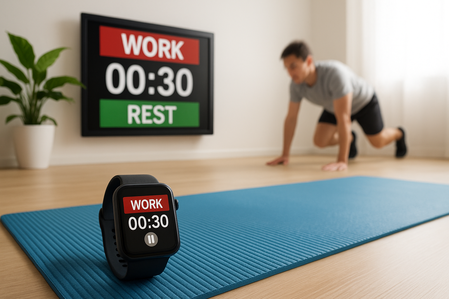 How to use simple interval timers and smartwatches to structure your home HIIT