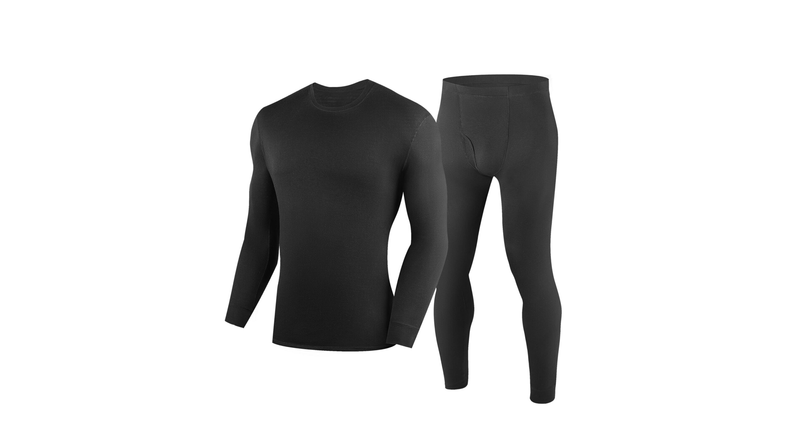 YESWEL merino wool thermals set for men, perfect base layer for cold home gyms on Amazon