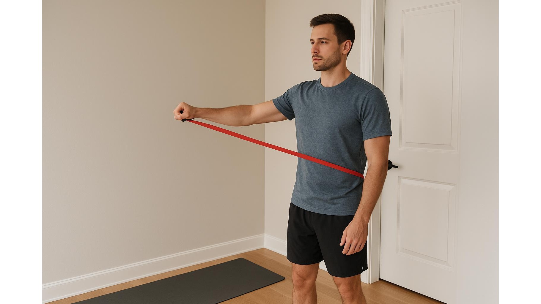 At-home shoulder care for overhead lifters: easy mobility and strength drills with a band