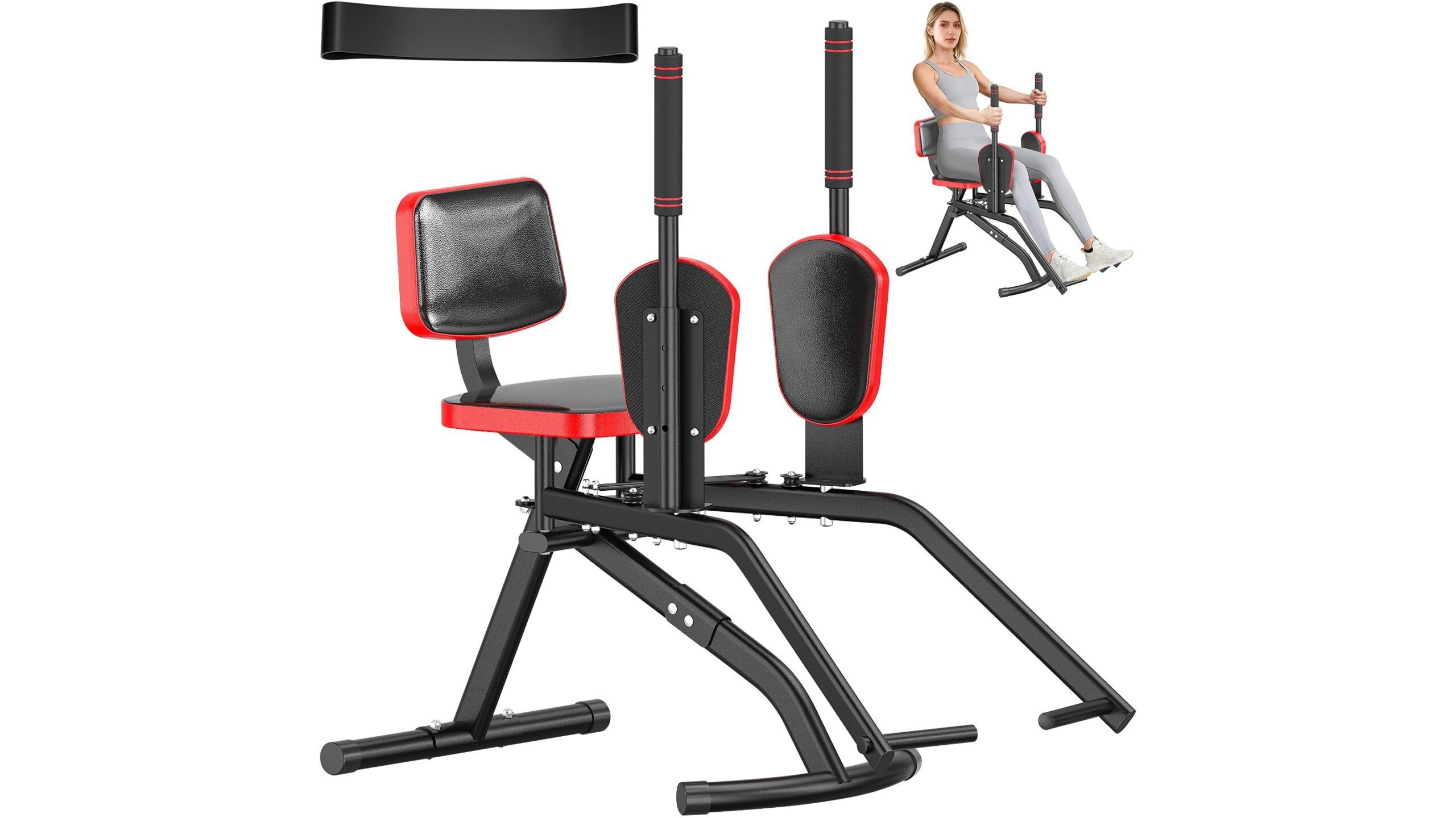 Home hip abductor machine for glutes and thighs, compact booty builder for living‑room workouts