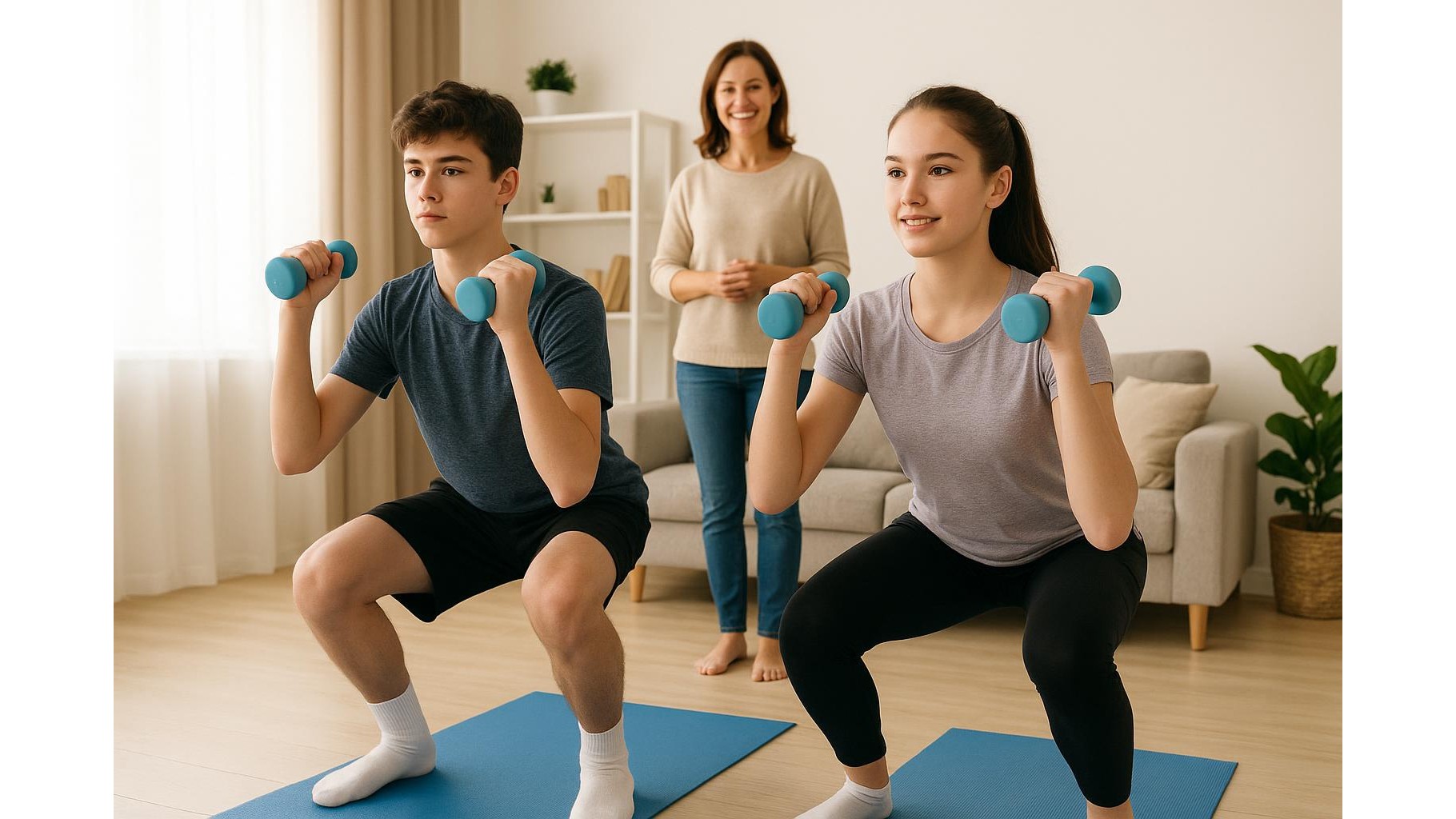 Beginner-friendly dumbbell workout for teens at home: 30-minute full body plan