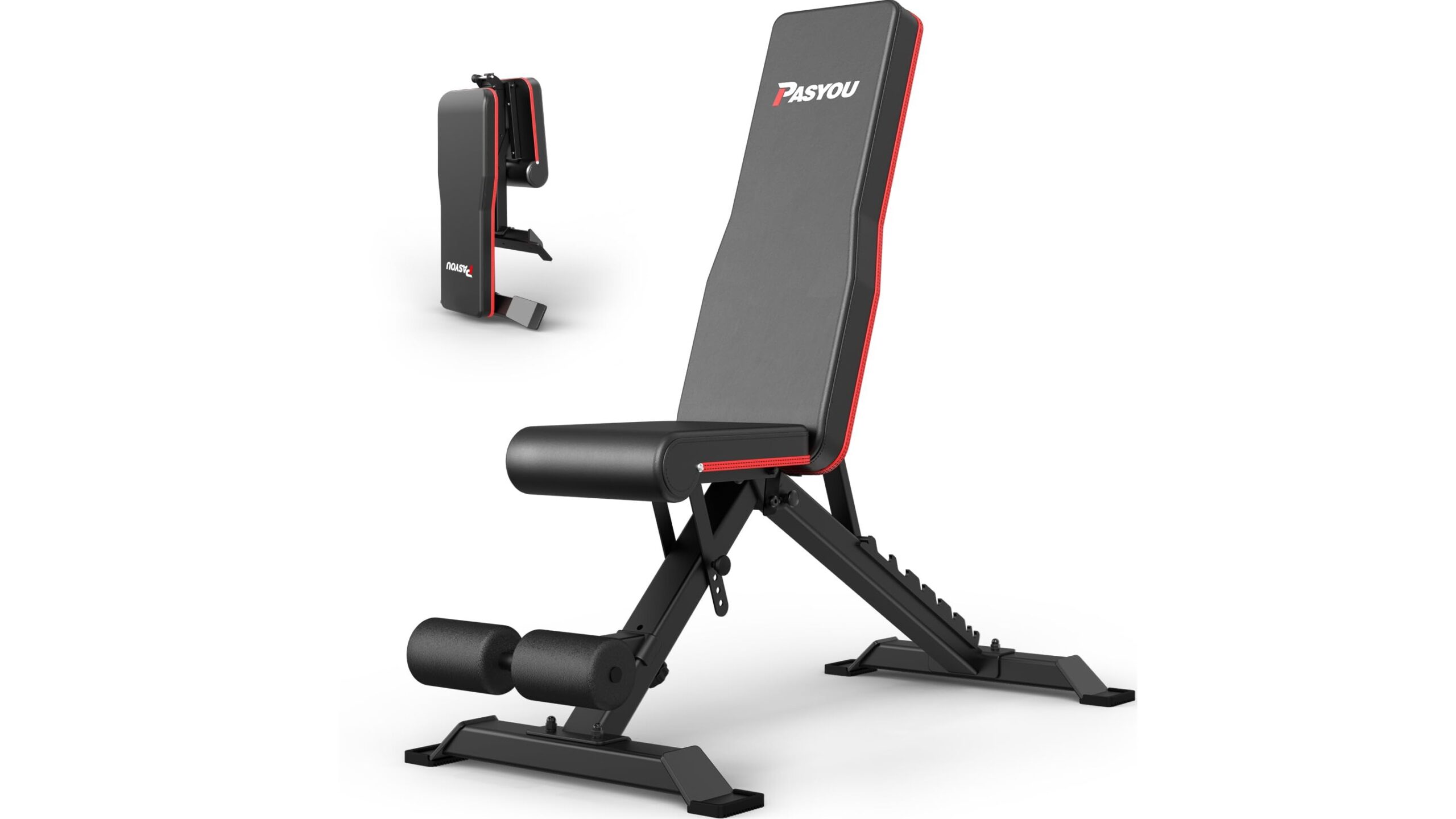 PASYOU adjustable weight bench PA400, a sturdy foldable bench for home strength setups