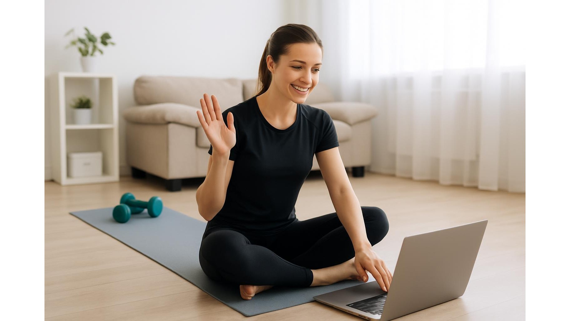 Home workout tops for sweaty sessions: how to avoid marks and cling on video calls