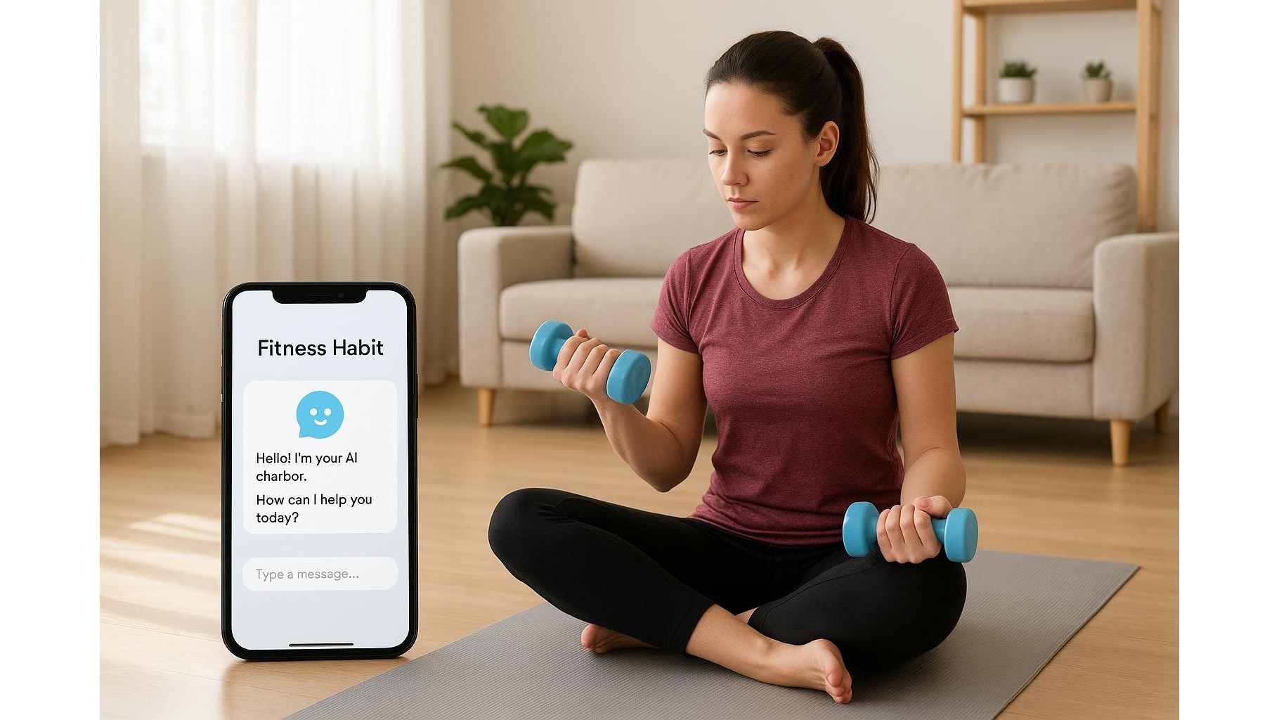 How to use basic AI habit coaches to build a consistent home workout routine