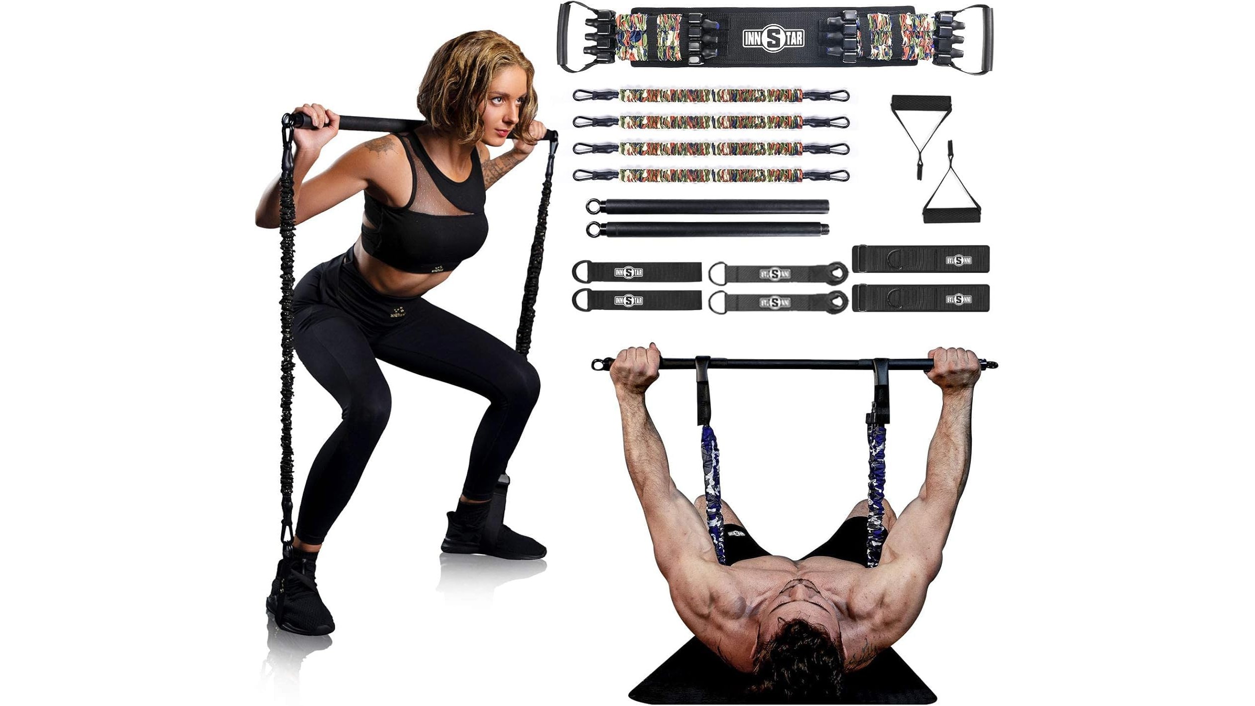 INNSTAR portable home gym set on Amazon, full body training in a bag for small spaces