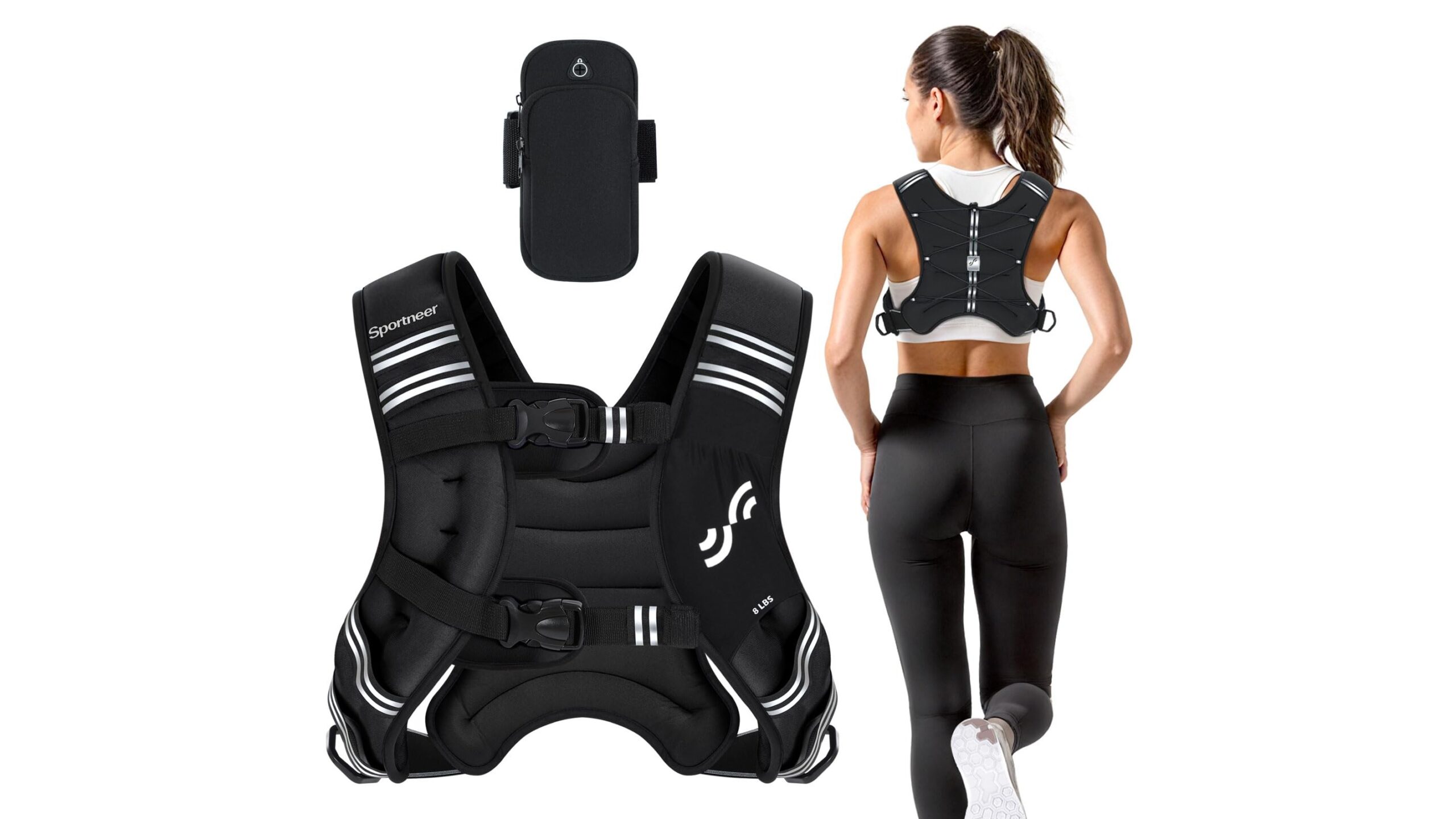 Sportneer weighted vest per allenamento a casa, gilet zavorrato per running e bodyweight a prezzo stracciato