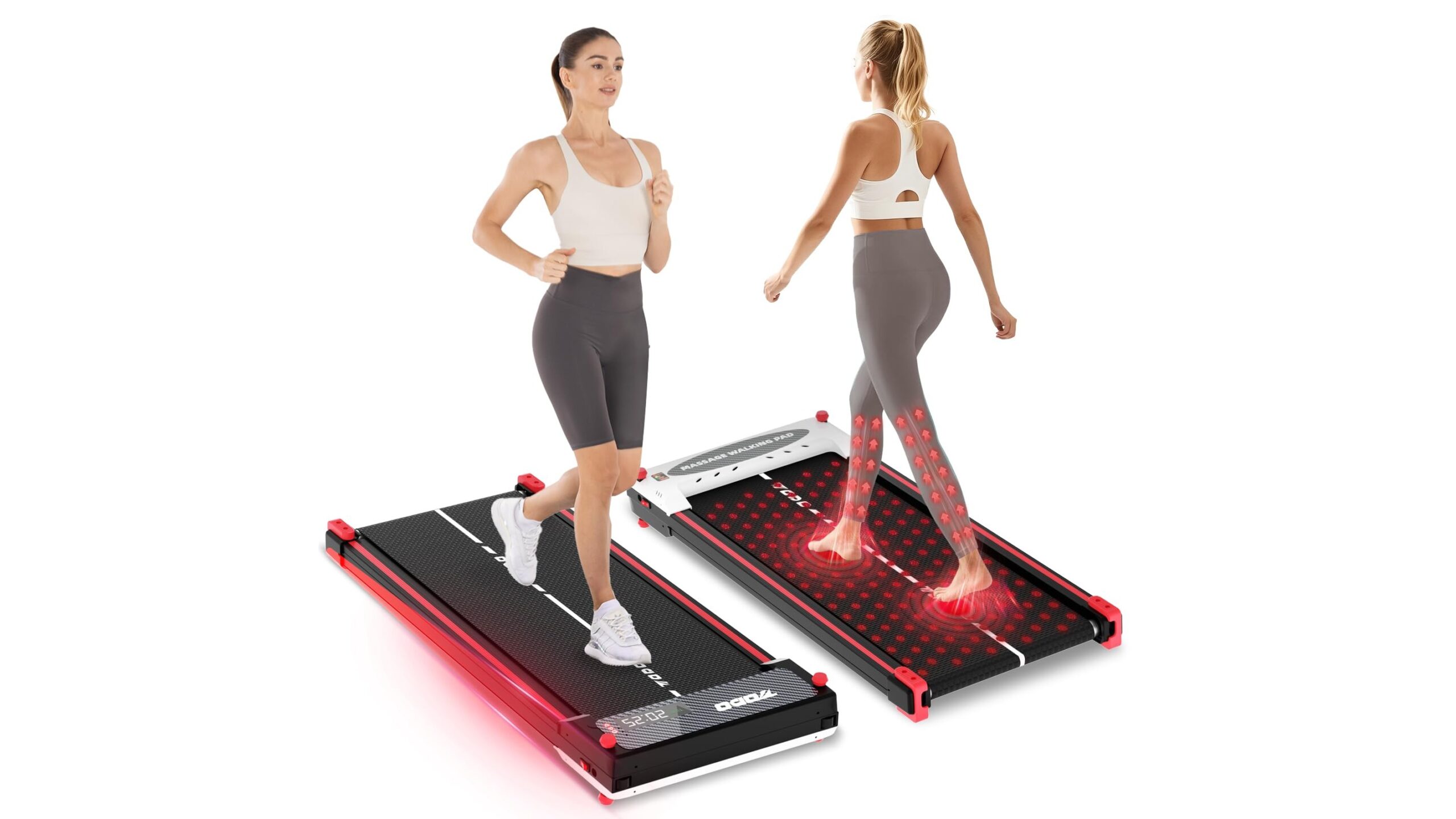 TODO massage walking pad treadmill, 2-in-1 under desk solution with incline in promo on Amazon
